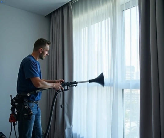 Professional residential curtain cleaning process equipment Matty Curtain Cleaning mount-lewis-nsw