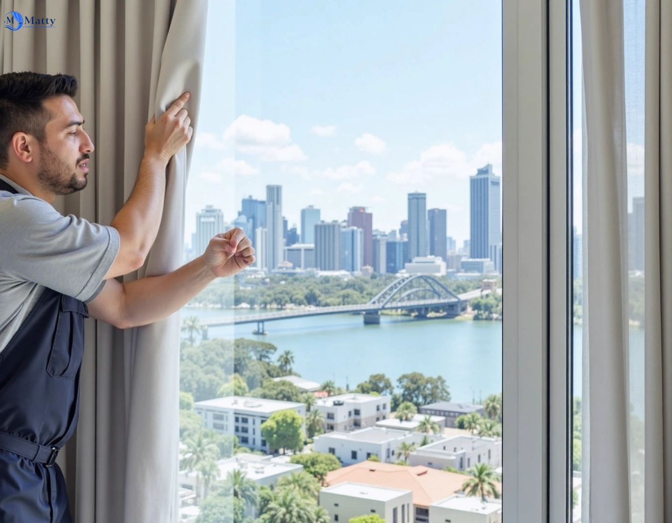 Professional curtain steam cleaning service mount-lewis-nsw QLD by Matty Curtain Cleaning